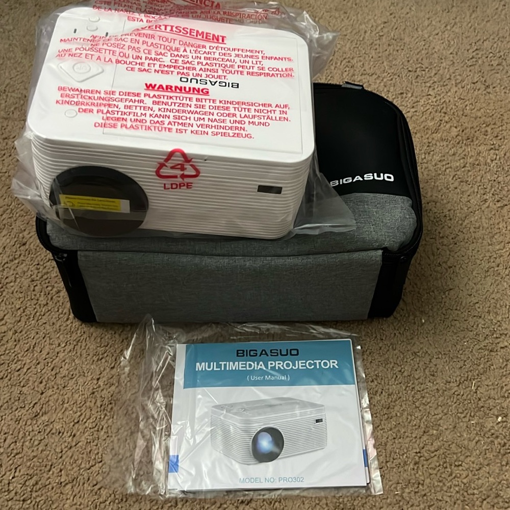 Brand New BIGASUO Multimedia Projector. Model #PRO302